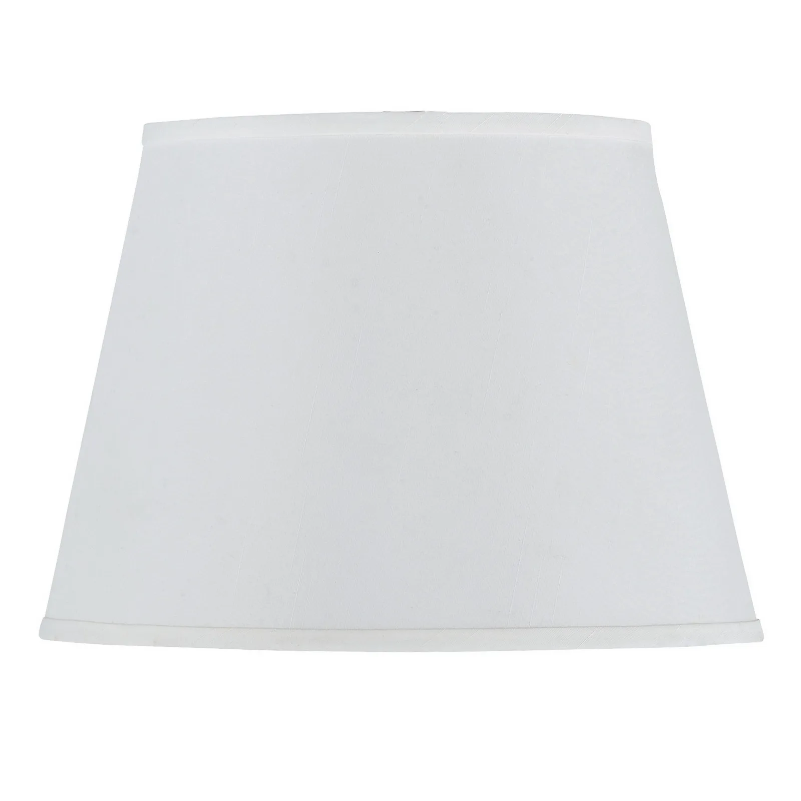 White Faux Silk Hardback Shade - 13" Round
