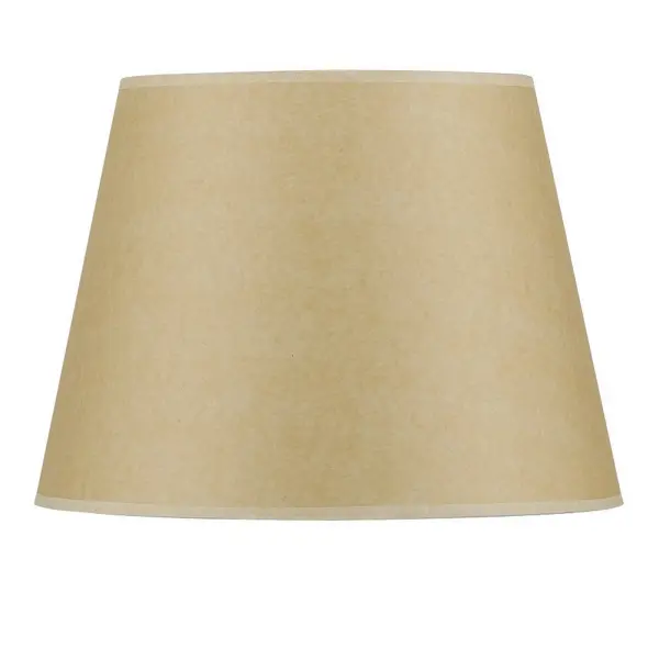 This 13-inch round hardback fabric shade offers timeless neutral styling with durable construction. The spider fitting ensures easy installation on most standard lamp harps, while the rolled trim adds a refined finishing touch. - alternate view