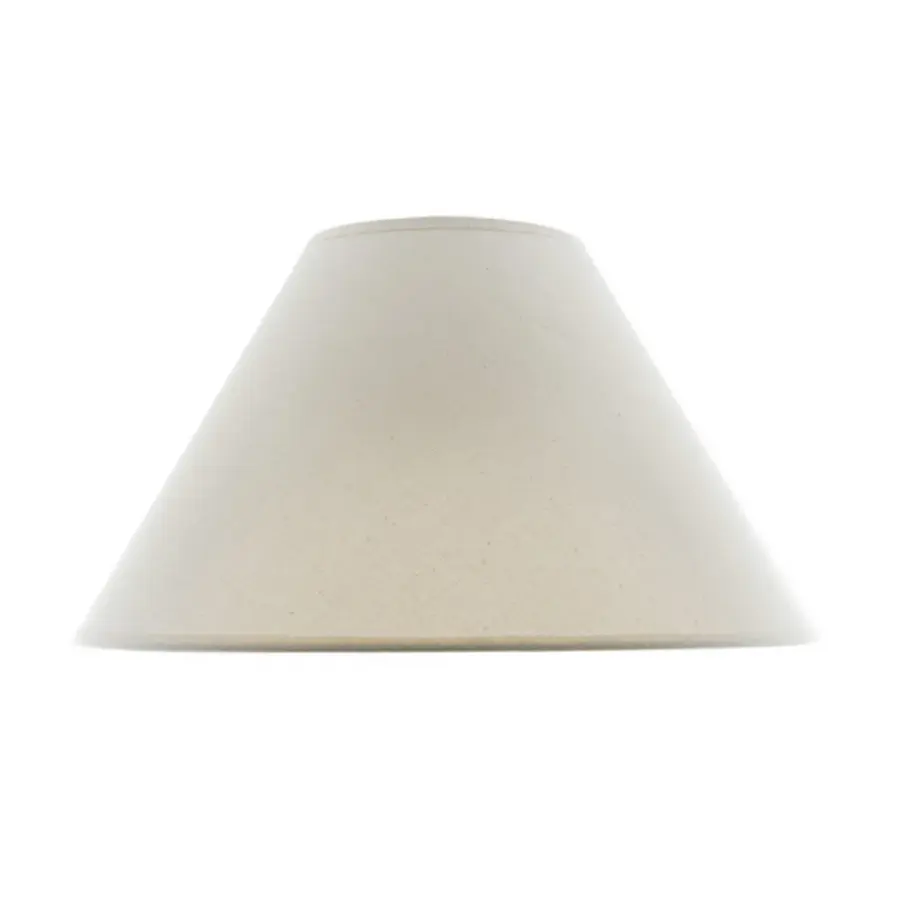Plain Linen Drum Shade in Beige - Image 1