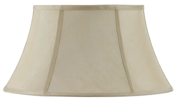 This 16-inch champagne fabric shade brings sophisticated warmth to swing arm wall fixtures. The piped detailing adds refined structure while the neutral metallic tone complements diverse décor styles.