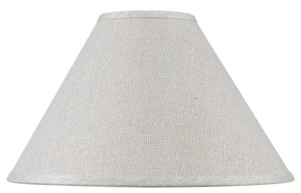 This 21-inch burlap drum shade brings organic warmth and coastal charm to any space. The light heather finish offers a soft, neutral backdrop that complements both modern and traditional interiors while adding natural texture.