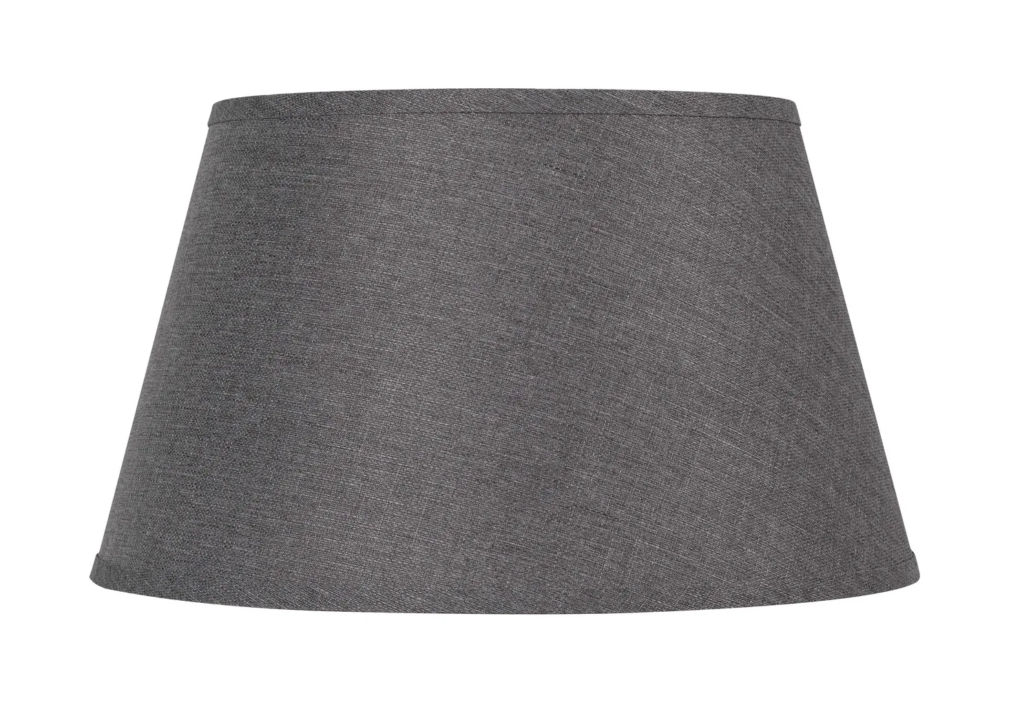 Grey Fabric Drum Shade - 17 Inch