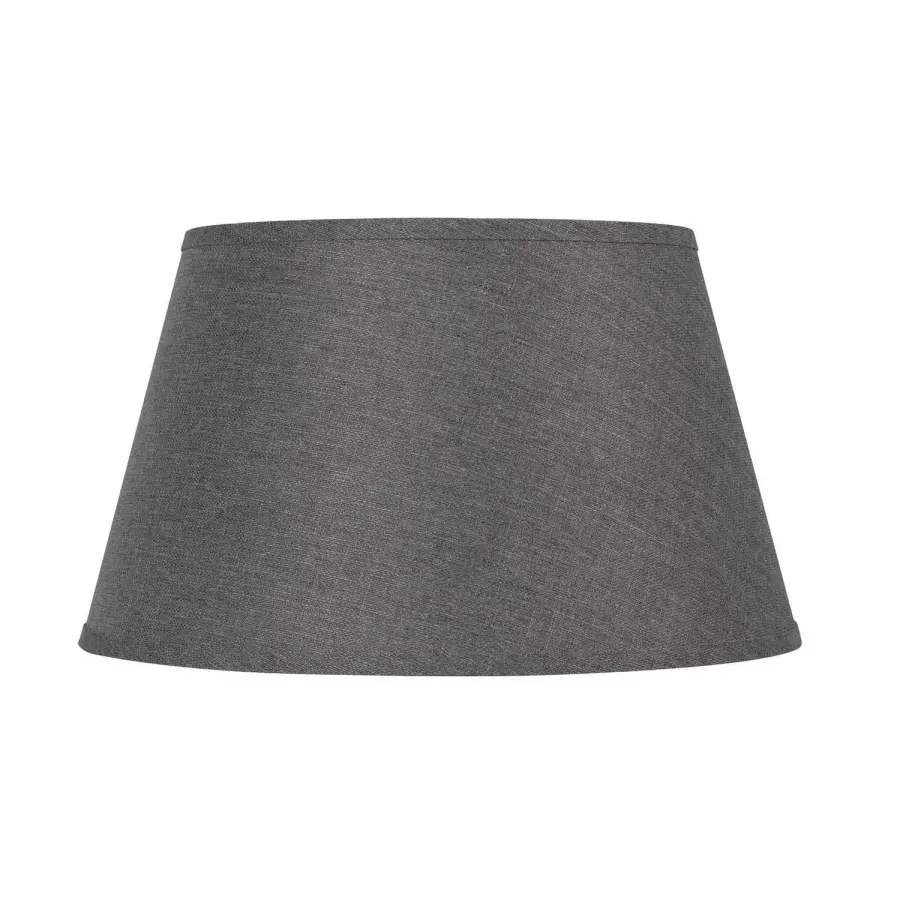 Grey Fabric Drum Shade - 22 Inch