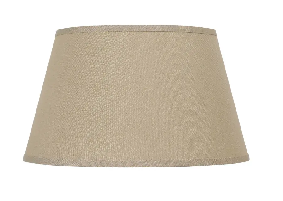 Khaki Fabric Drum Shade