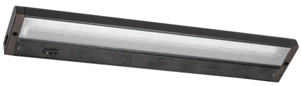 This integrated LED undercabinet fixture delivers focused task lighting with a distinctive rust finish. At 20.4 inches long and only 6 watts, it provides efficient illumination for workspaces while adding industrial character.