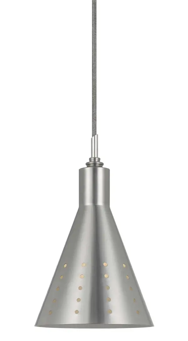 This mini pendant from Cal Lighting's UNI PACK collection brings industrial charm with its authentic rust finish. At just over 6 inches wide, it's perfect for tight spaces or clustered installations.