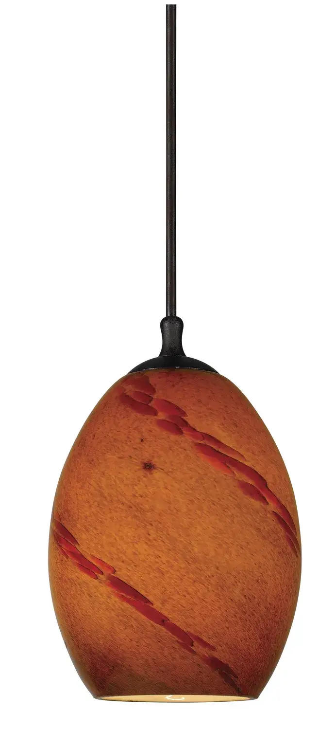 Rust Finish Pendant Light