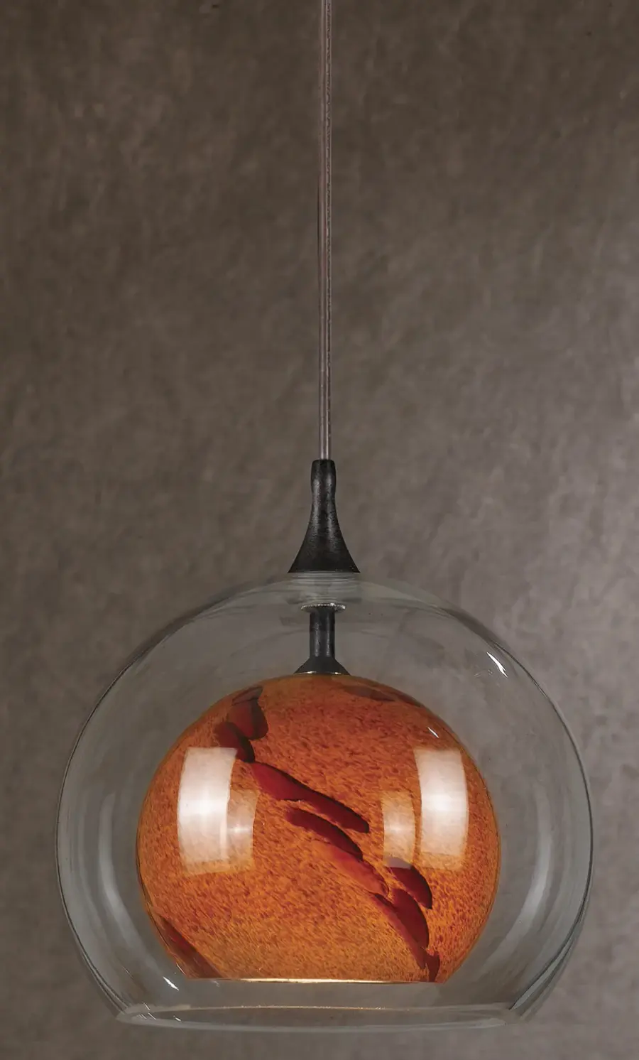 UNI-PACK One Light Pendant in Rust