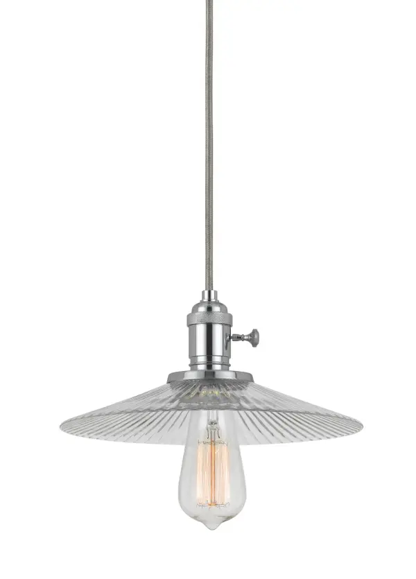 Oil Rubbed Bronze Clear Glass Pendant Light
