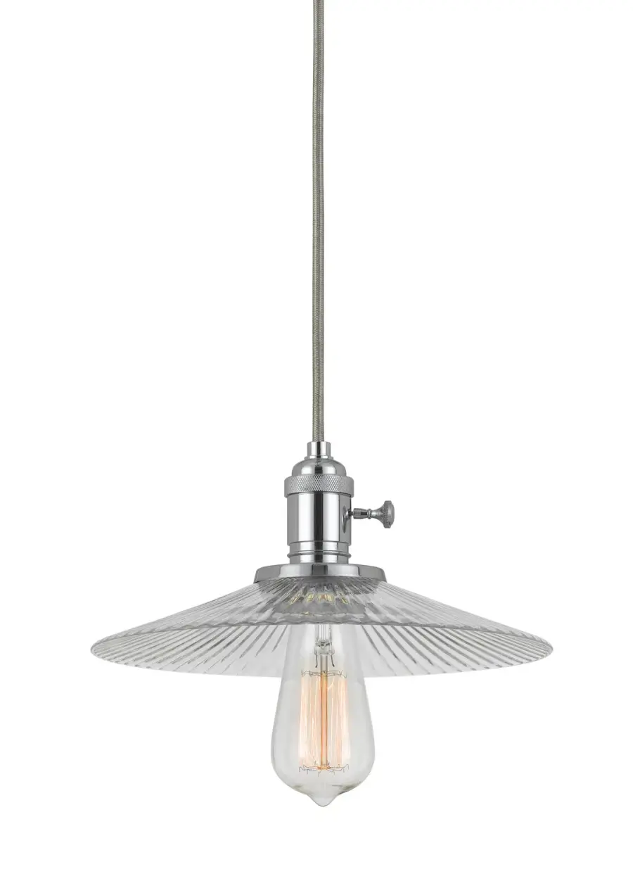 Oil Rubbed Bronze Clear Glass Pendant Light