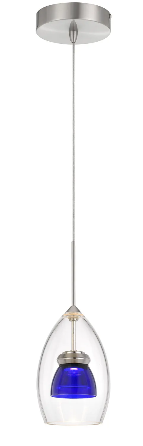Clear Blue LED Mini Pendant