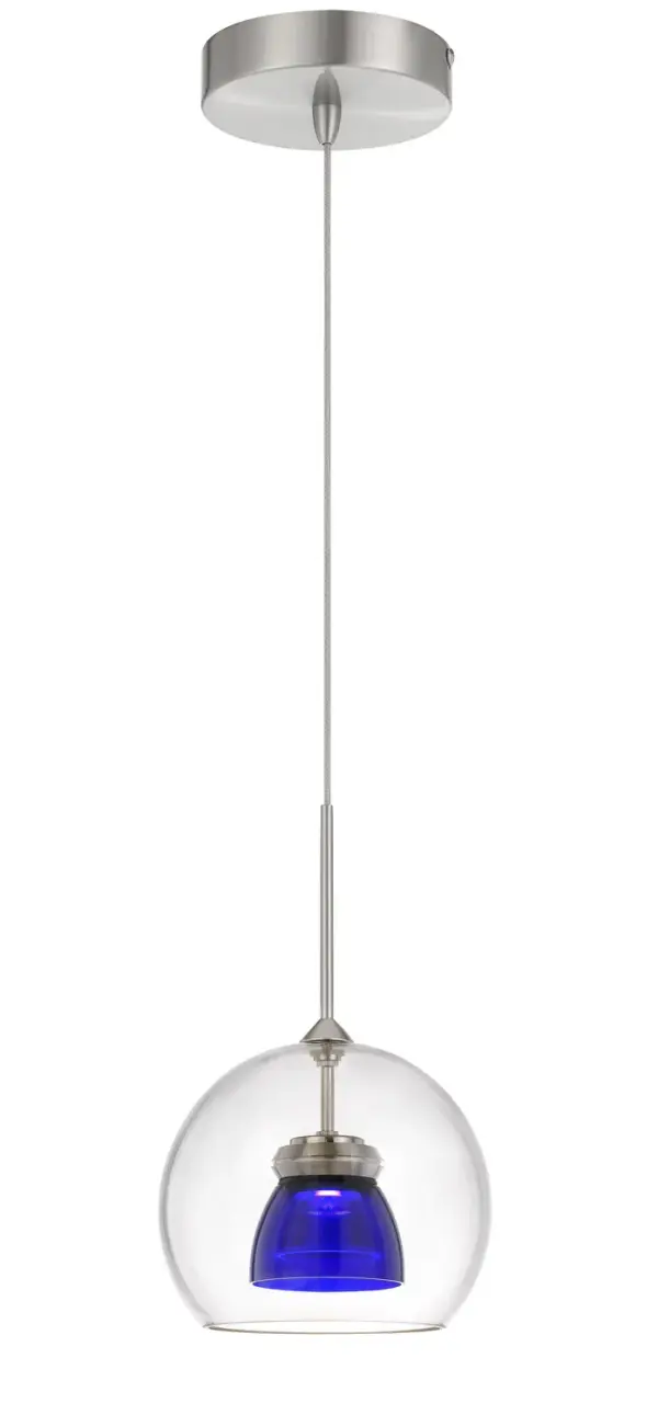Clear Blue LED Mini Pendant