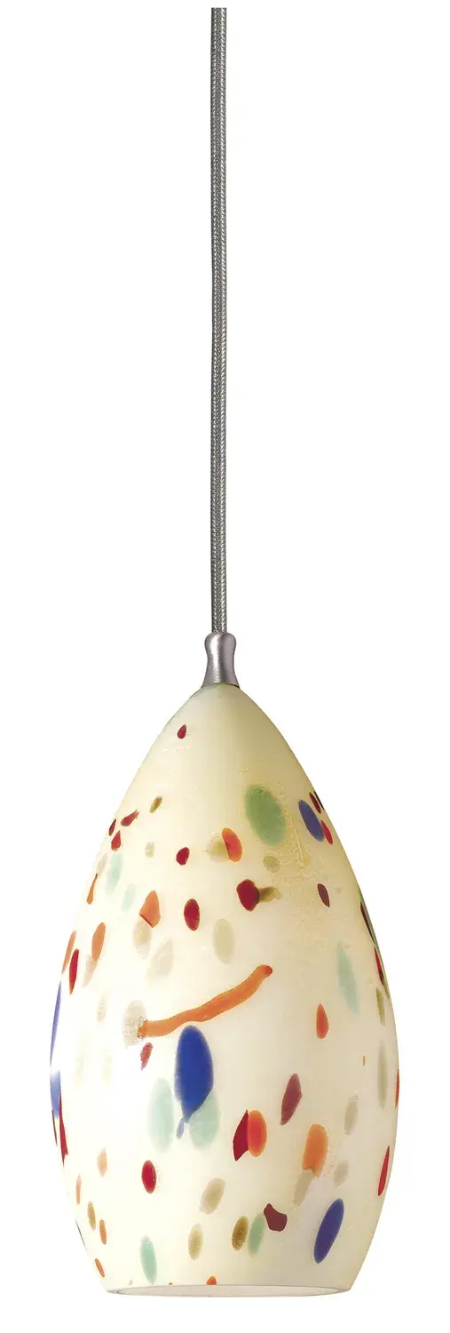 This compact brushed steel pendant delivers modern style in a space-efficient design. Its neutral metallic finish and clean lines make it versatile for kitchens, bathrooms, and commercial settings where focused task lighting is needed.
