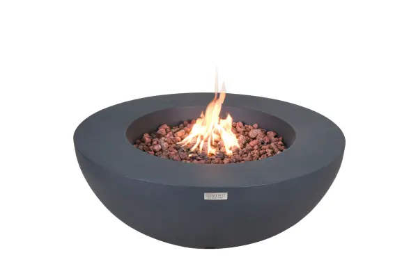 The Elementi Lunar Bowl Fire Table combines artisanal craftsmanship with powerful performance. Featuring handcrafted glass-fiber reinforced concrete construction and a 45,000 BTU stainless steel burner, this piece delivers both warmth and visual impact for outdoor entertaining spaces.