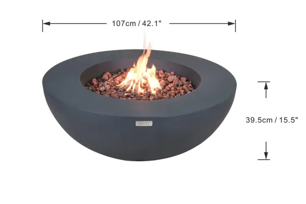 Elementi Lunar Bowl Fire Table - Image 8
