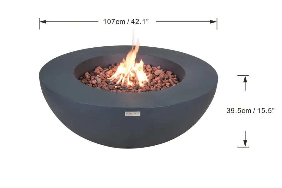 Elementi Lunar Bowl Fire Table - Image 8