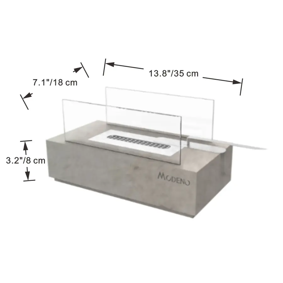 MODENO KIRA Ethanol Tabletop Fireplace - Image 5