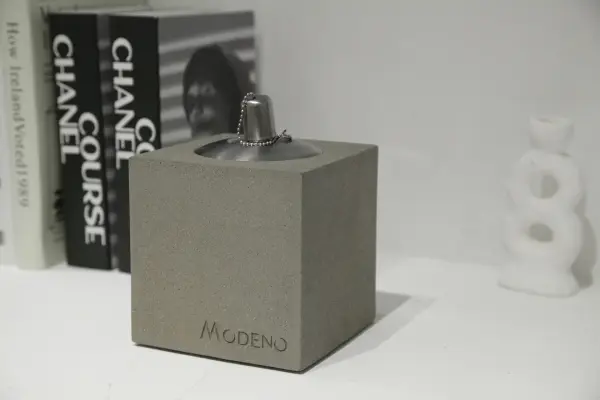 Square Safety Oil Lamp - Light Grey - Image 4