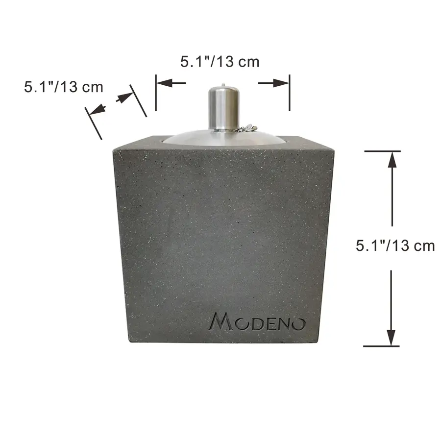 Square Safety Oil Lamp - Dark Grey - Image 6