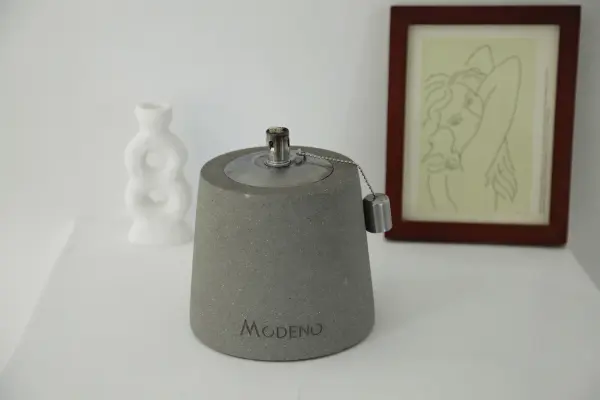 Conical Safety Oil Lamp - Light Grey - Image 6
