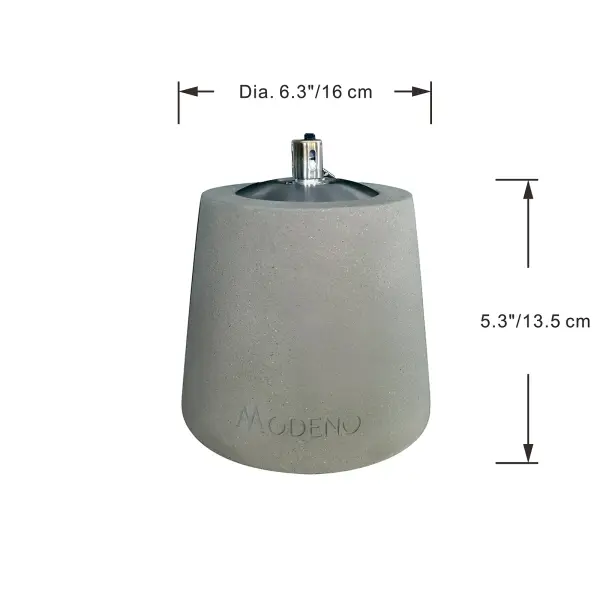 Conical Safety Oil Lamp - Light Grey - Image 8