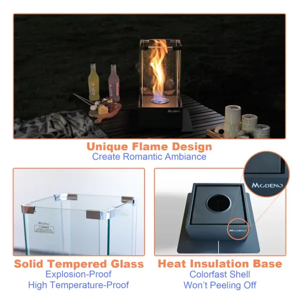 MODENO TOMMA Ethanol Tabletop Fireplace - Image 8