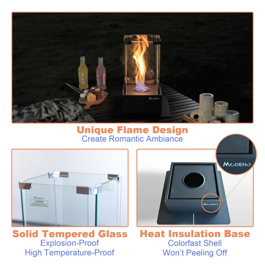 MODENO TOMMA Ethanol Tabletop Fireplace - Image 8