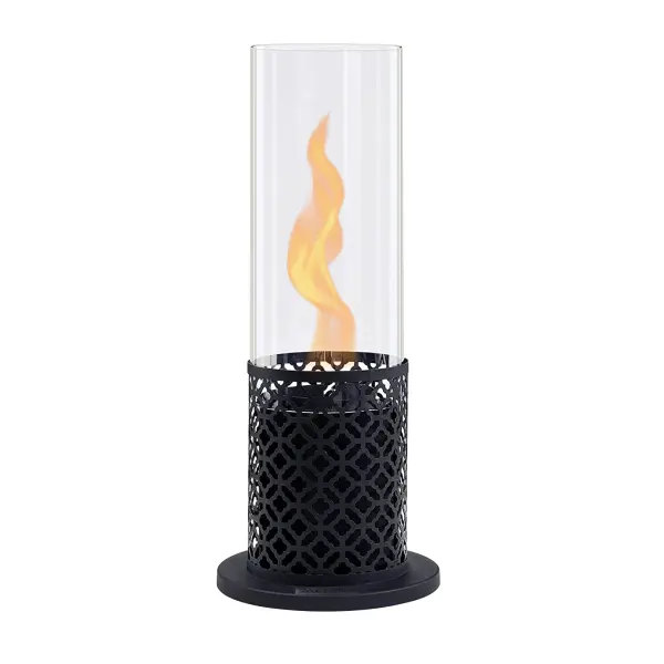 The MODENO Vornado brings sophisticated warmth to any space with its clean-burning ethanol flame. Compact at 7.9" square, this contemporary fireplace features durable powder-coated steel construction and a double-layer stainless steel burner for safe, ventless operation.