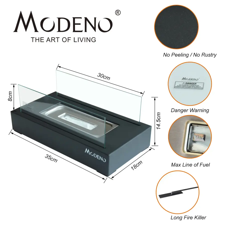 MODENO ESSEN Ethanol Tabletop Fireplace - Image 5