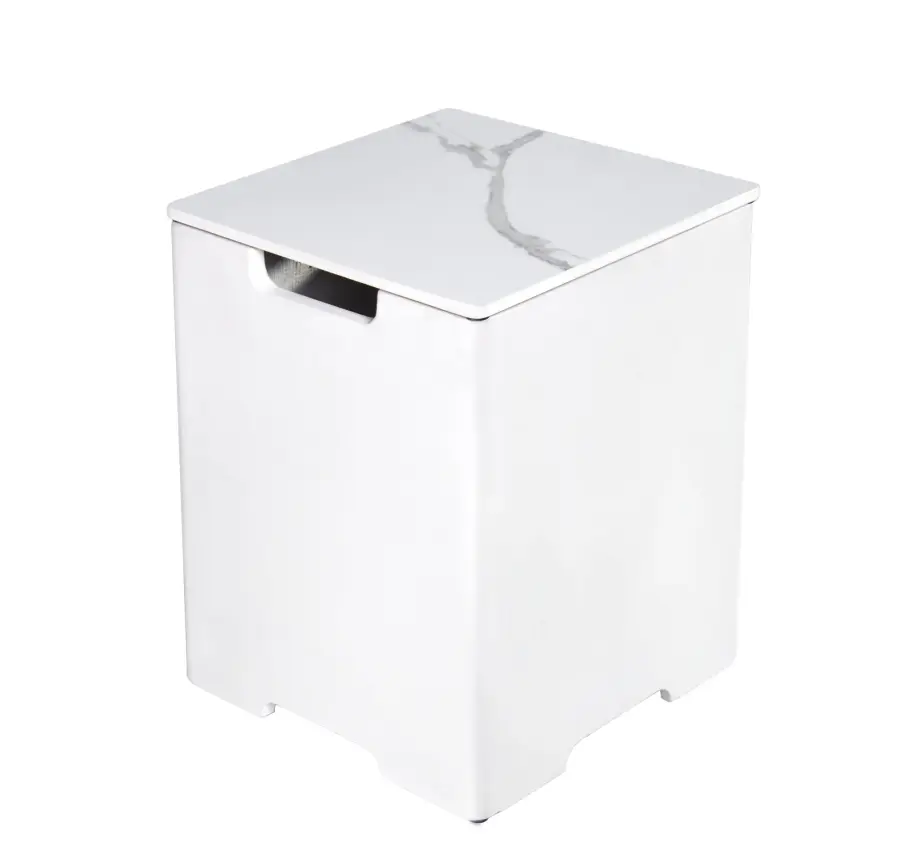 Square Tank Cover - Marble Porcelain Top - Image 1