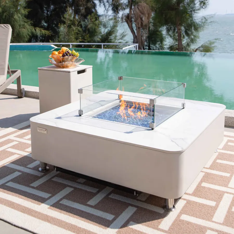 Square Tank Cover - Marble Porcelain Top - Image 3