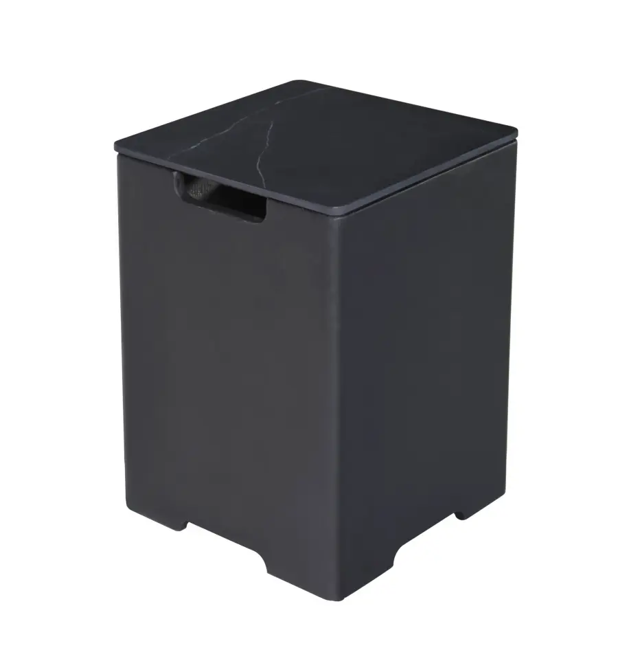 Square Tank Cover - Marble Porcelain & GFRC - Image 1