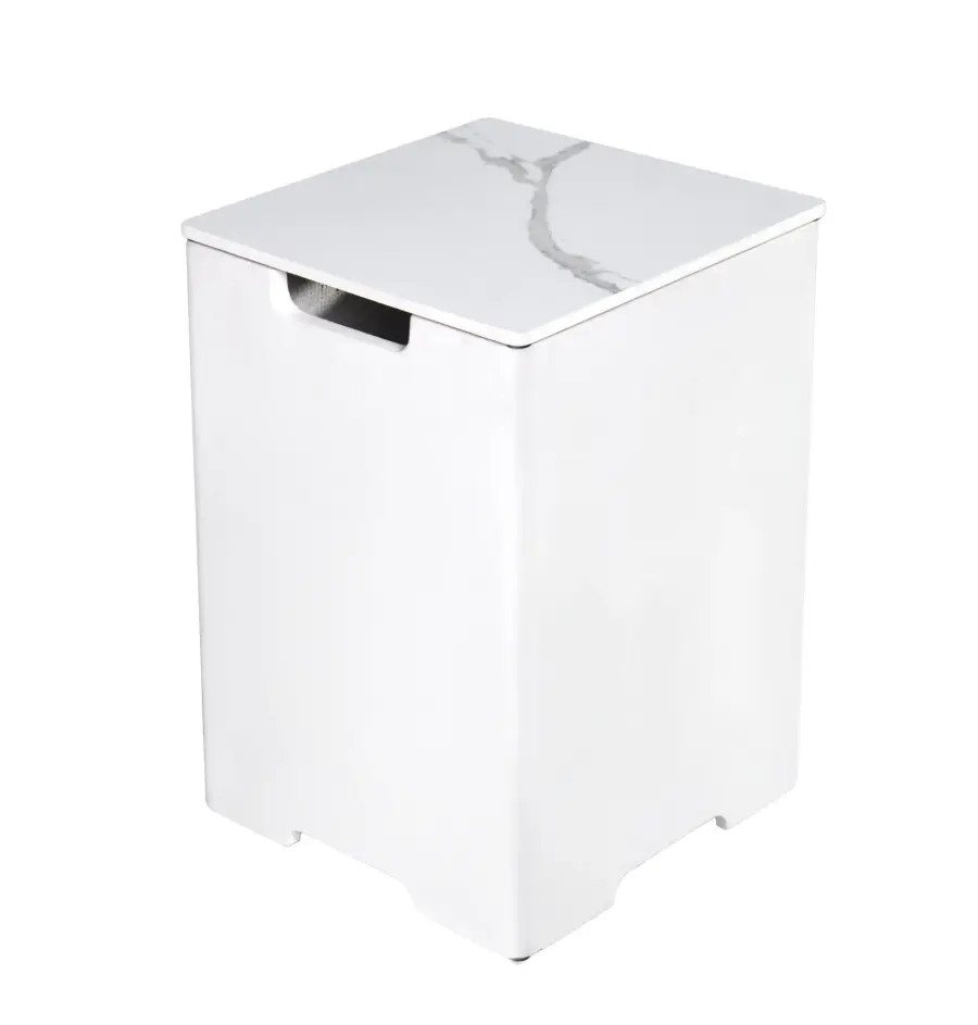 Square Tank Cover - Marble Porcelain & GFRC - Image 2