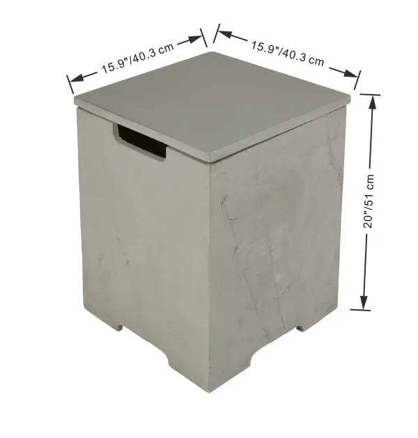 Square Tank Cover for Fire Tables - Image 7