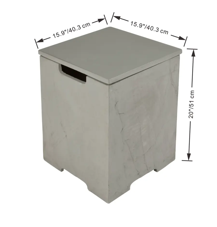Square Tank Cover for Fire Tables - Image 7