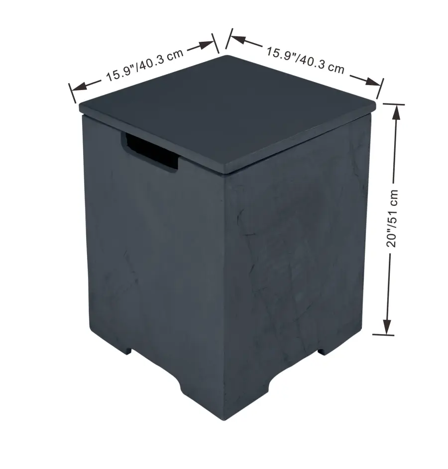 Square Tank Cover for Fire Tables - Image 8