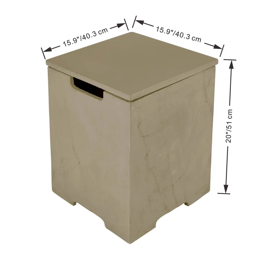 Square Tank Cover for Fire Tables - Image 9
