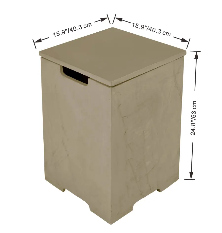 Square Tank Cover for Fire Tables - Image 4