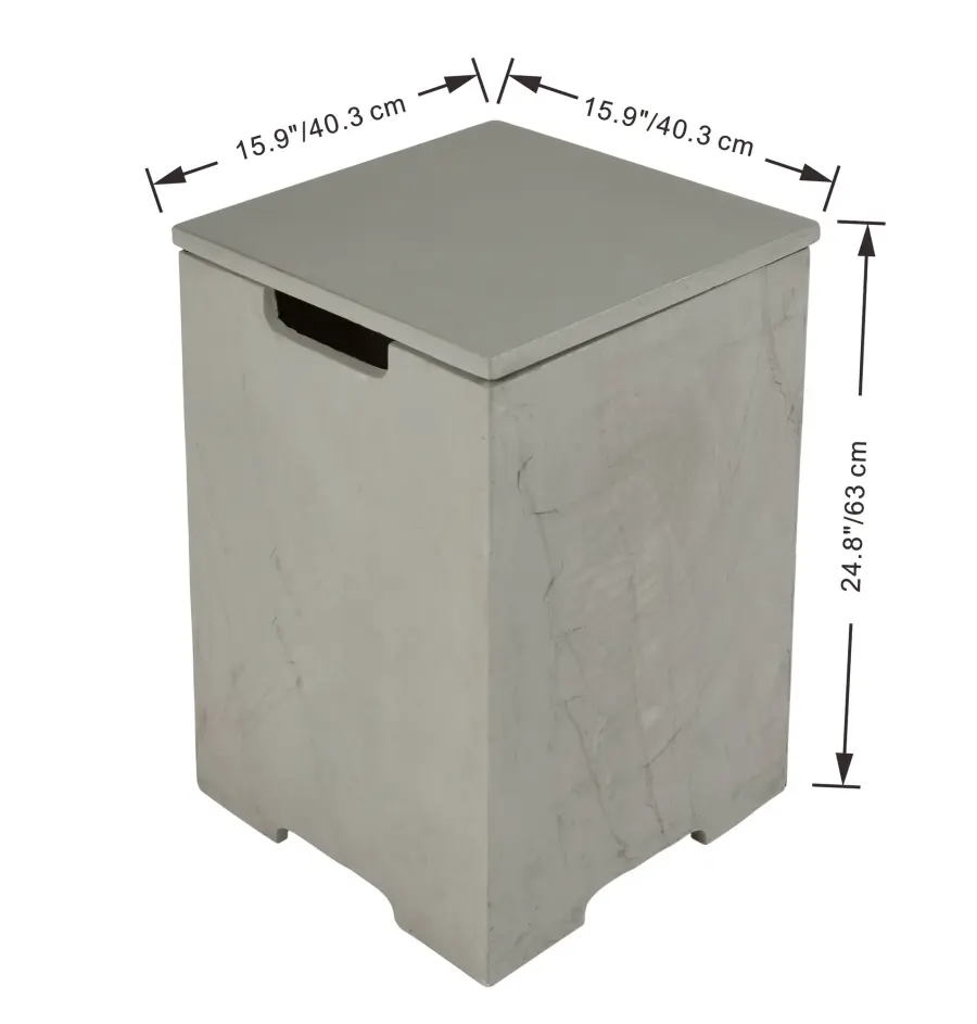 Square Tank Cover for Fire Tables - Image 9
