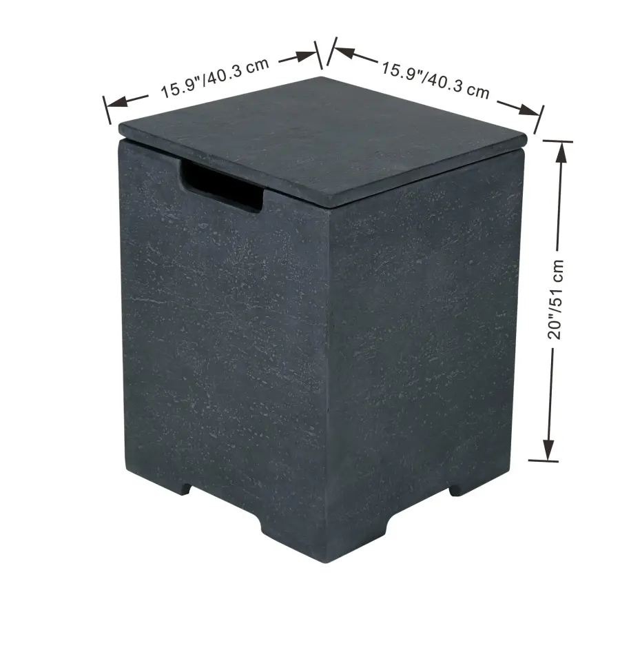 Square Tank Cover for Fire Tables - Image 3