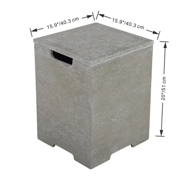 Square Tank Cover for Fire Tables - Image 4