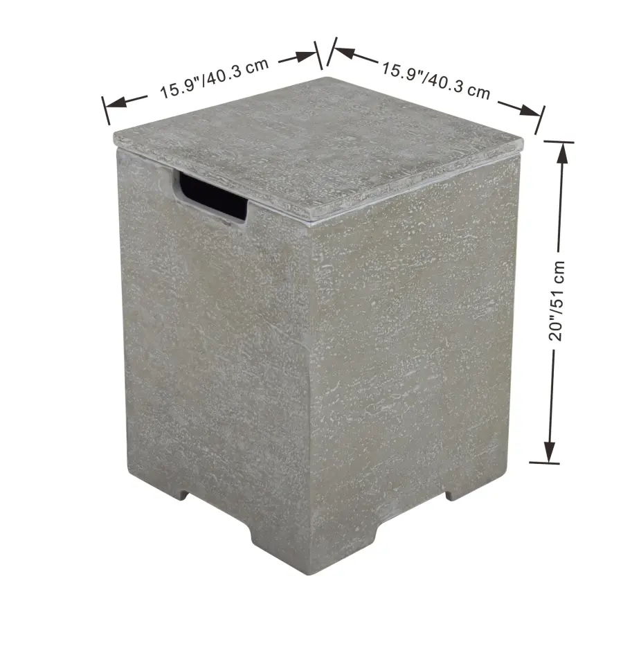 Square Tank Cover for Fire Tables - Image 4
