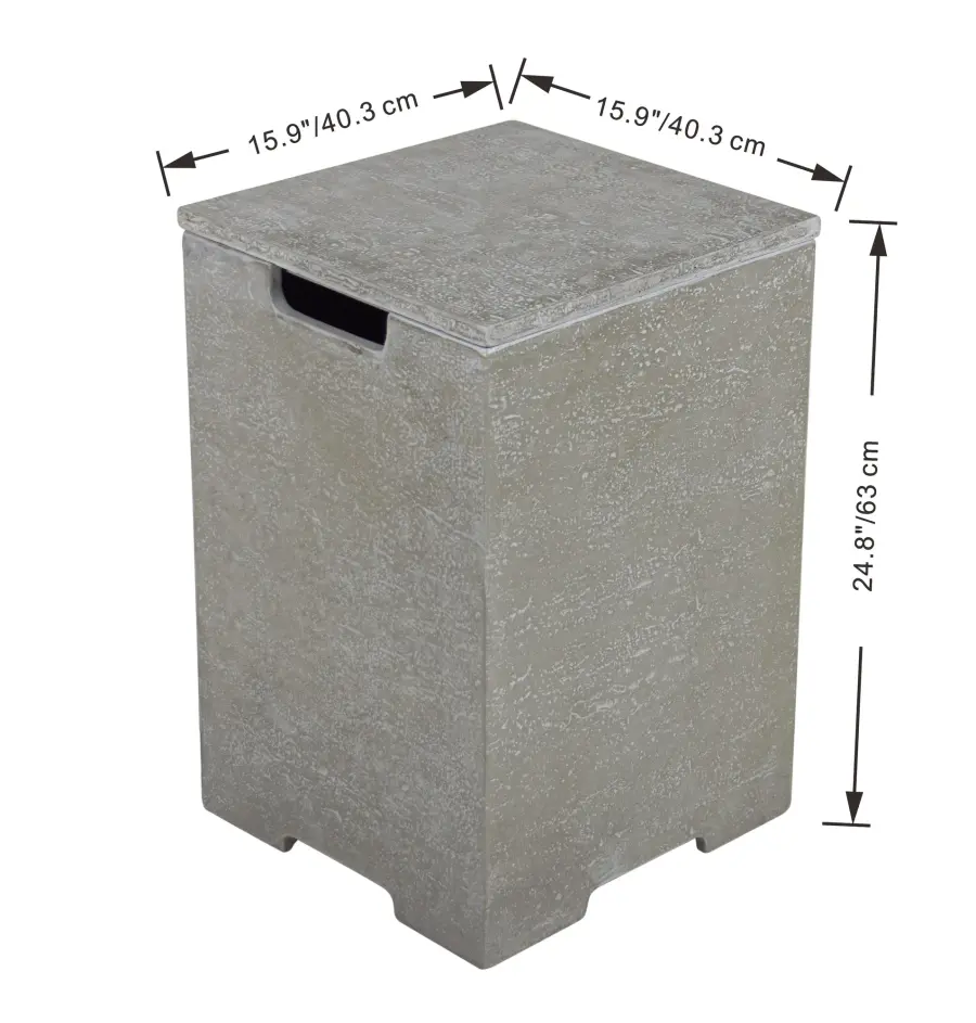 Square Tank Cover for Fire Tables - Image 3