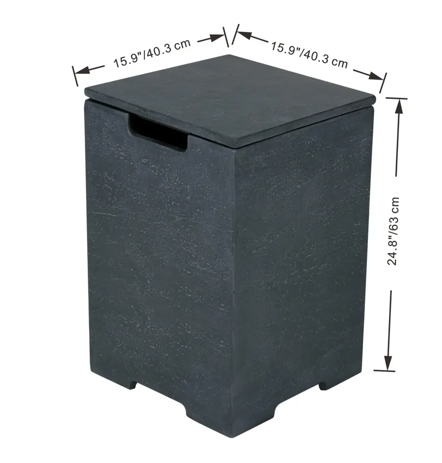 Square Tank Cover for Fire Tables - Image 4