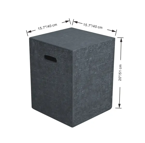 Square Tank Cover for Fire Tables - Image 3