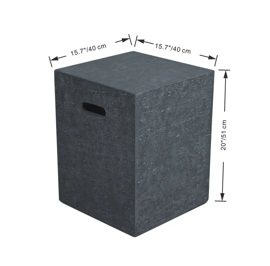 Square Tank Cover for Fire Tables - Image 3
