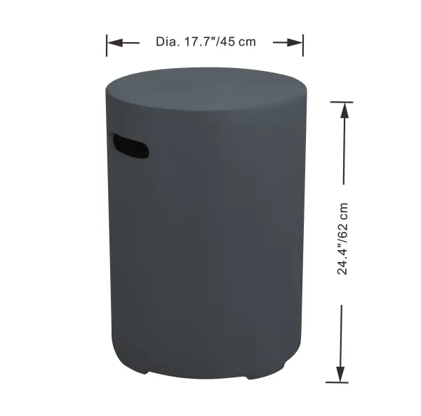 Round Tank Cover - Light Gray/Dark Gray - Image 4