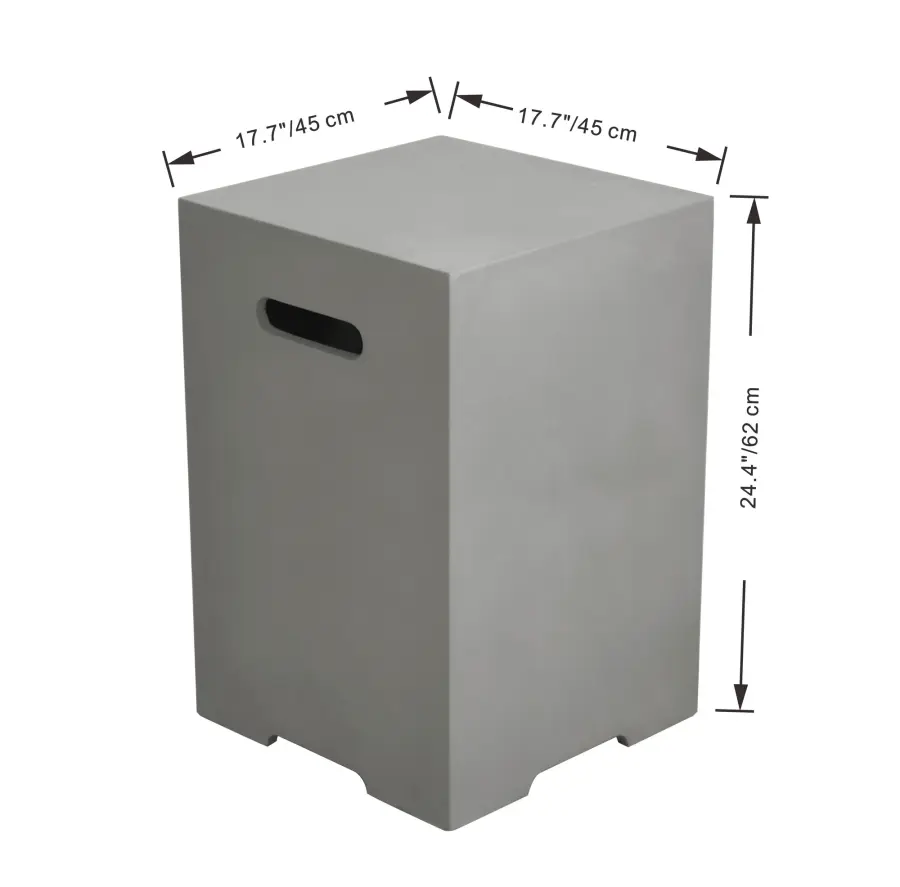 Square Tank Cover for Fire Tables - Image 3
