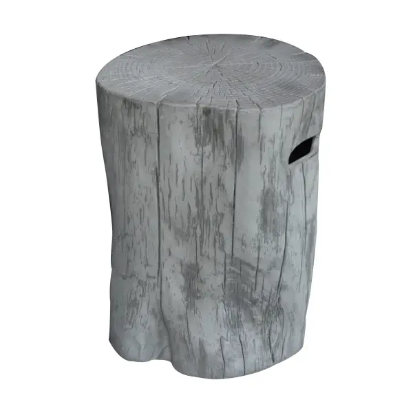 The Manchester Tank Cover provides a sleek, modern solution for concealing propane tanks beneath fire tables. Crafted from high-performance cast concrete, it combines durability with contemporary design. - alternate view