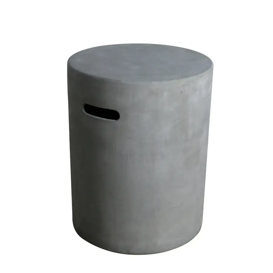 Round Tank Cover - Light Gray/Black - Image 1